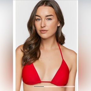 New high risk red bikini top & bottom s xl forever21